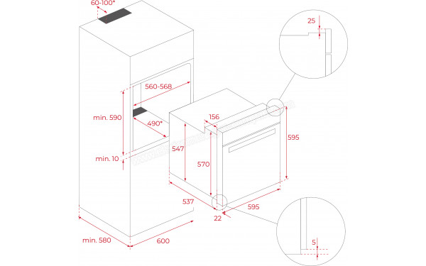 TEKA HLB85 Infinity G1 - Dimensions