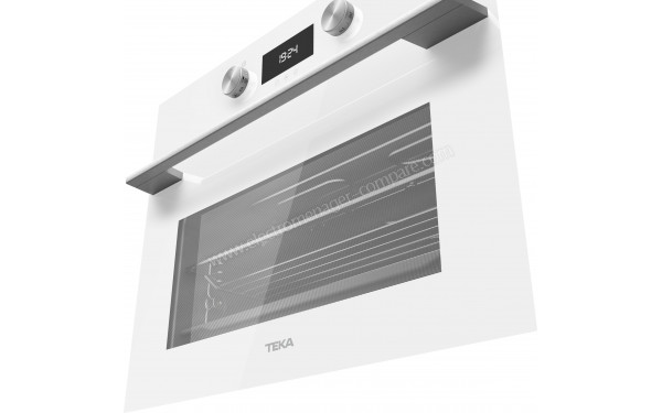 TEKA HLC 8400 Blanc - Vue en contre-plong&eacute;e 3/4 droite