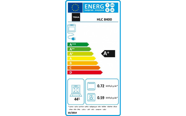 TEKA HLC 8400 Blanc - &Eacute;tiquette &eacute;nergie