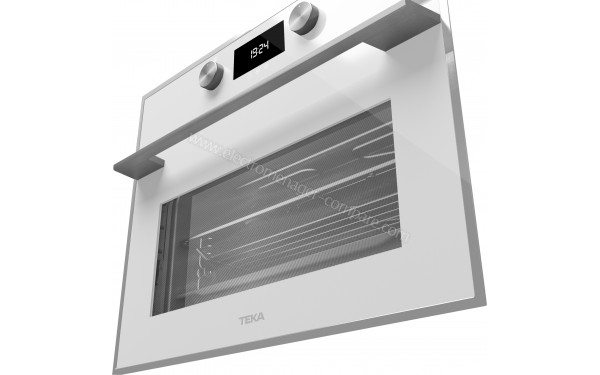 TEKA HLC 840 Blanc - Vue en contre-plong&eacute;e 3/4 droite