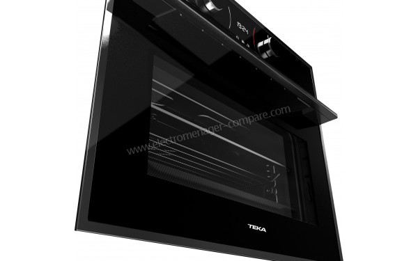 TEKA HLC 840 Noir - Vue en contre-plong&eacute;e 3/4 gauche