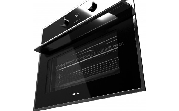 TEKA HLC 840 Noir - Vue en contre-plong&eacute;e 3/4 droite