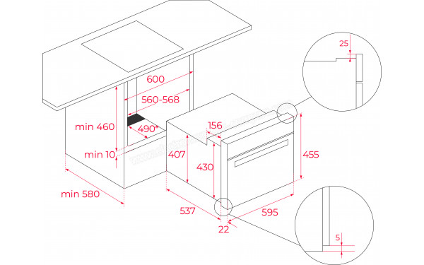 TEKA HLC 847 SC 2022 - Dimensions