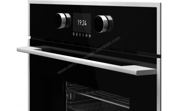 TEKA HLC 847 SC 2022 - Vue 3/4 droite sur la poign&eacute;e et le bandeau de commandes