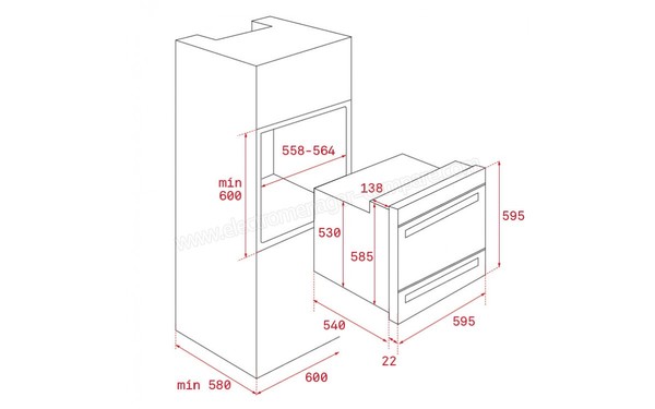 TEKA HLD 45.15 - Dessin technique
