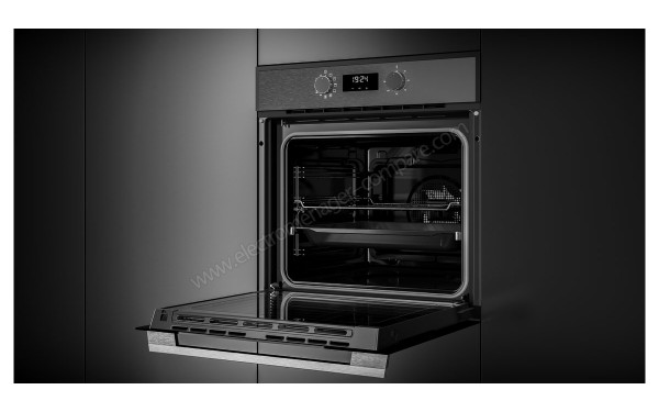 TEKA HSB 620 P Noir - Vue 3/4 droite porte ouverte