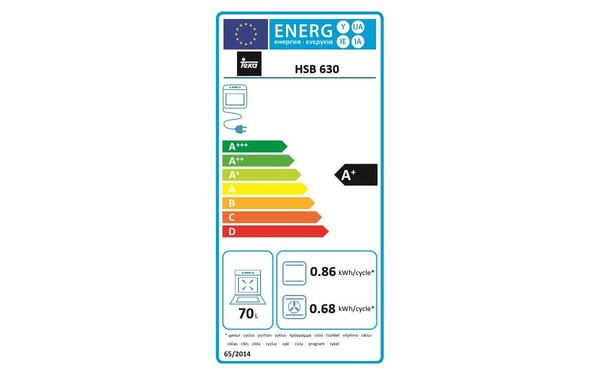 TEKA HSB 630 WH - &Eacute;tiquette &eacute;nergie