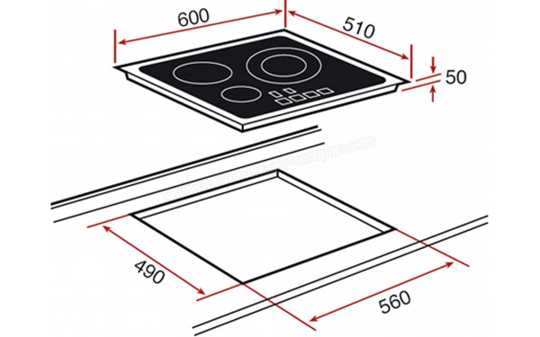 TEKA IBC 63010 BK MSS - Sch&eacute;ma technique