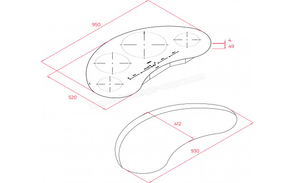 TEKA IKC 94628 MST BK - Dimensions