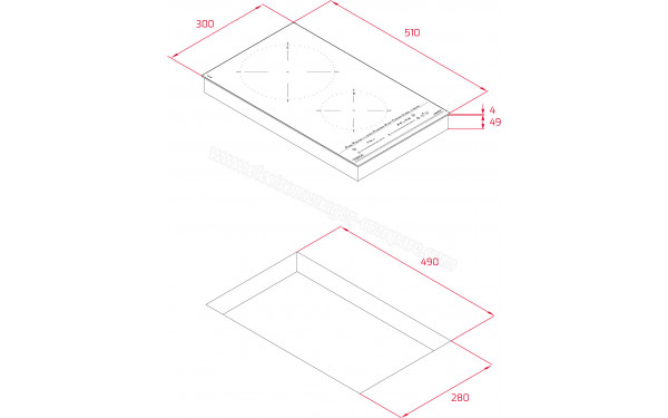 TEKA IZC 32600 MST - Dimensions