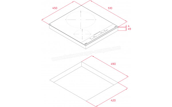 TEKA IZC 42400 MSP - Dimensions