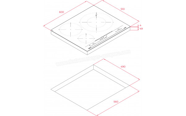 TEKA IZC 63630 N - Sch&eacute;ma technique