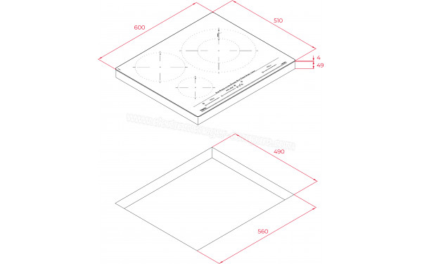 TEKA IZC 63630 ST - Dimensions