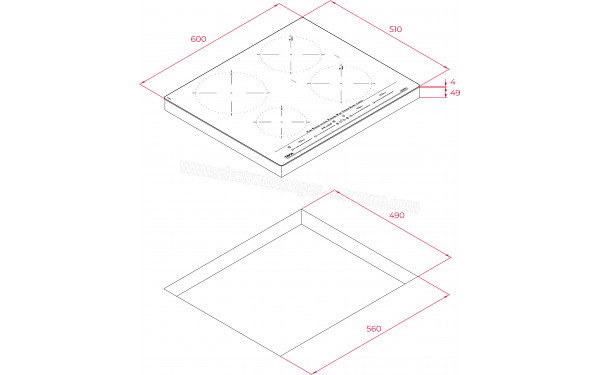 TEKA IZC 64630 BK MST - Sch&eacute;ma technique