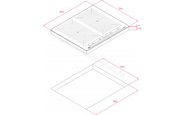 TEKA IZF 64600 BK MSP - Sch&eacute;ma technique