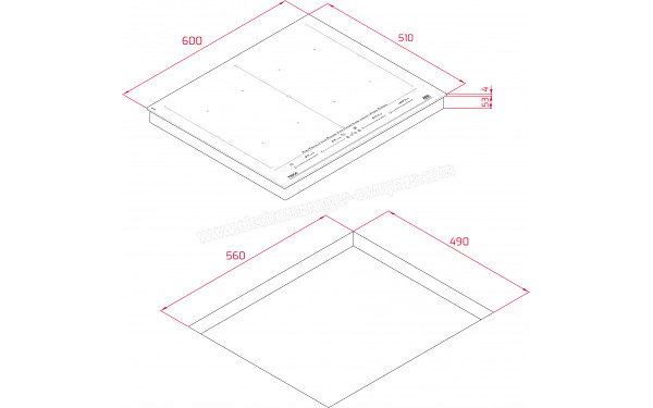 TEKA IZF 68700 MST - Dimensions