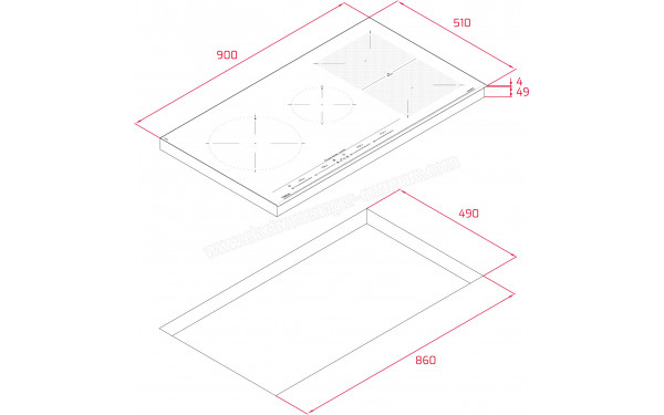 TEKA IZF 94300 MSP - Dimensions