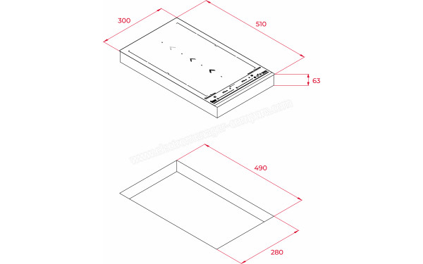 TEKA IZS 34600 - Dimensions