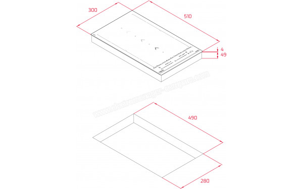 TEKA IZS 34700 MST - Dimensions