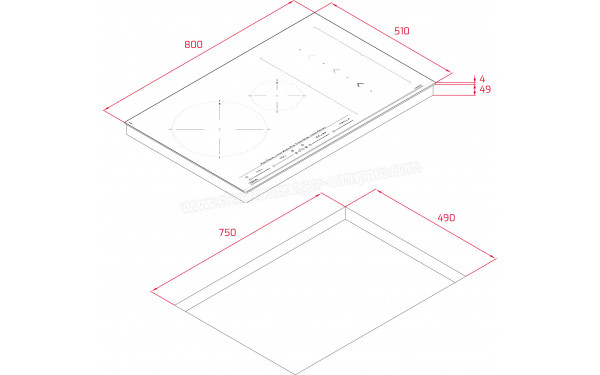 TEKA IZS 86630 MST - Dimensions