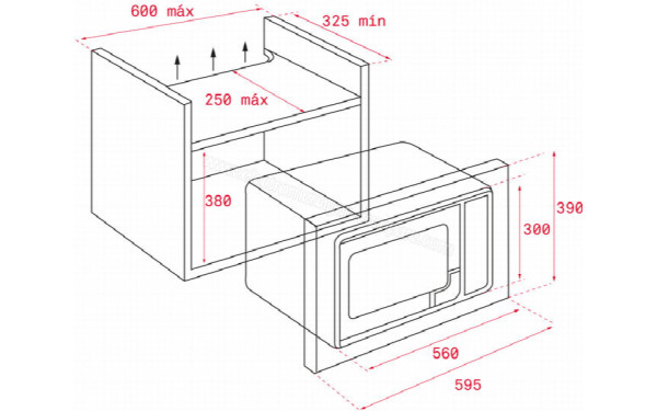 TEKA ML 8200 BIS W - Dimensions