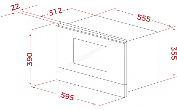 TEKA ML 8220 BIS L FBK - Dimensions