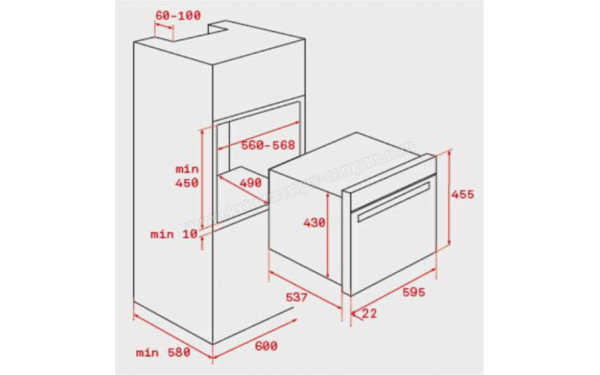TEKA MLC844W - Dimensions