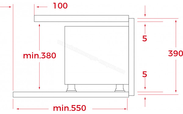 TEKA NEO MS 6220 BIS L SS - Dimensions