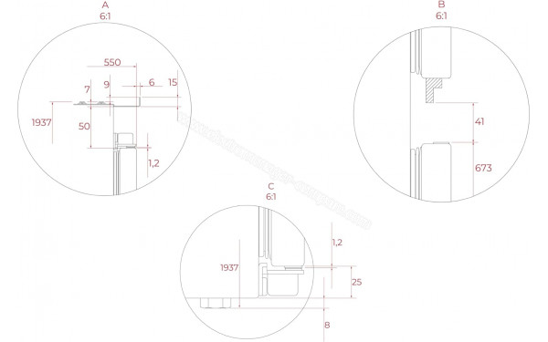 TEKA RBF 78780 FI WH - Dimensions