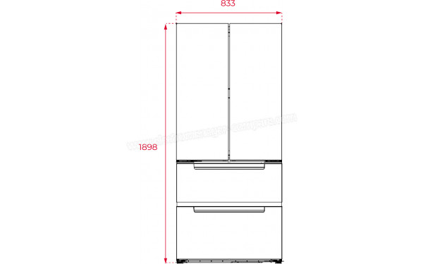 TEKA RFD 77820 SS - Dimensions
