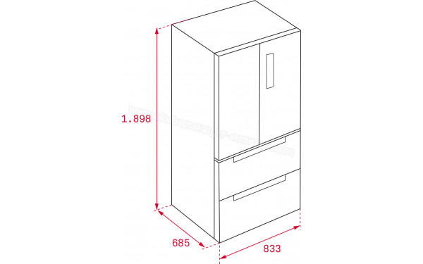 TEKA RFD 77820 SS - Dimensions