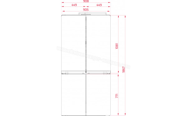 TEKA RMF 77920 SS - Dimensions