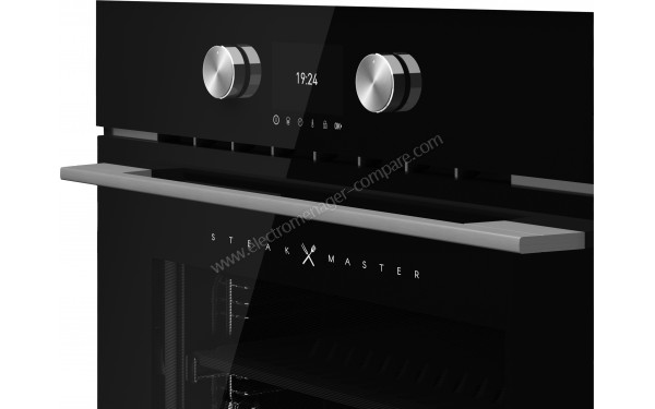 TEKA SteakMaster BK - Vue 3/4 droite sur la poign&eacute;e et le bandeau de commandes