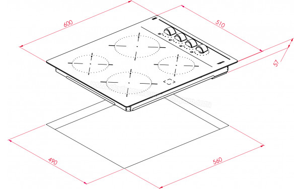 TEKA TBC 64000 XFL - Dimensions