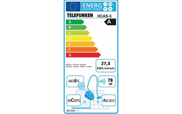 TELEFUNKEN HCAS-5 - &Eacute;tiquette &eacute;nergie