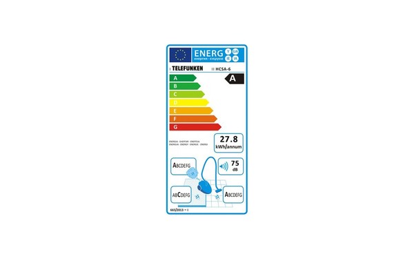 TELEFUNKEN HCSA-6 - &Eacute;tiquette &eacute;nergie