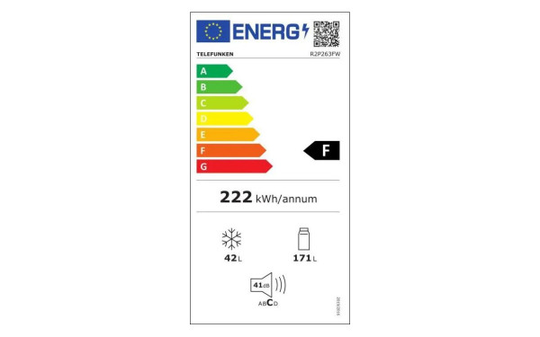 TELEFUNKEN R2P263FW - &Eacute;tiquette &eacute;nergie v2