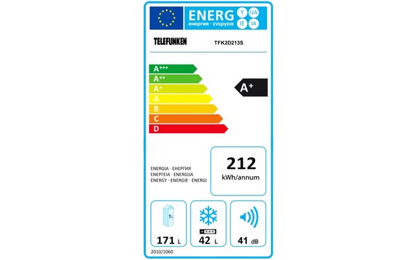 TELEFUNKEN TFK2D213S - &Eacute;tiquette &eacute;nergie