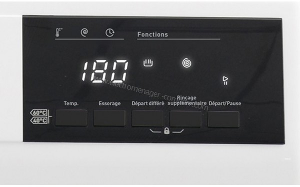 TELEFUNKEN TKWM1212 - Vue des options