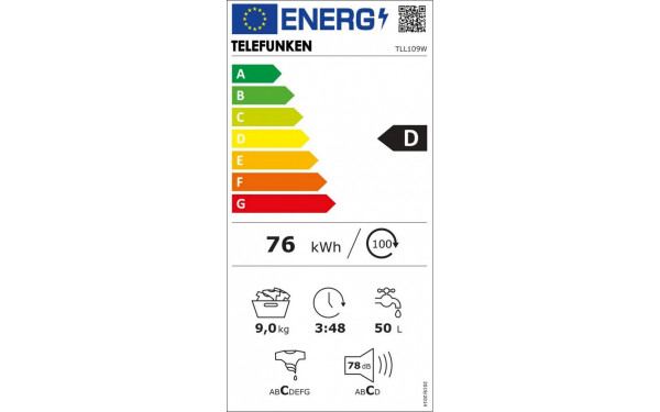 TELEFUNKEN TLL109W - &Eacute;tiquette &eacute;nergie v2