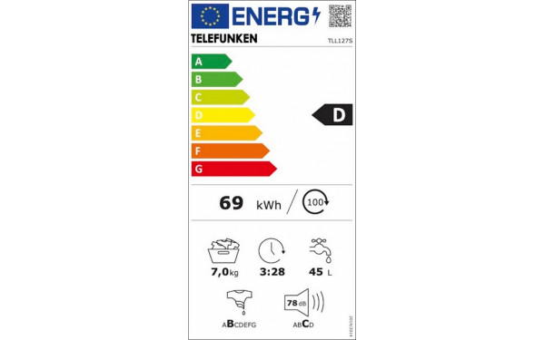 TELEFUNKEN TLL127S - &Eacute;tiquette &eacute;nergie v2