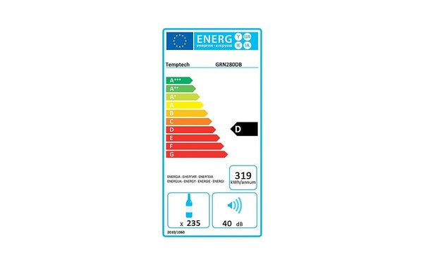 TEMPTECH GRN280DB-FR - &Eacute;tiquette &eacute;nergie