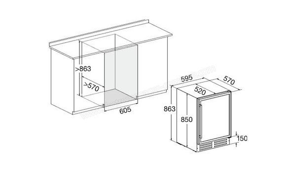 TEMPTECH GRN46DB - Sch&eacute;ma d'encastrement