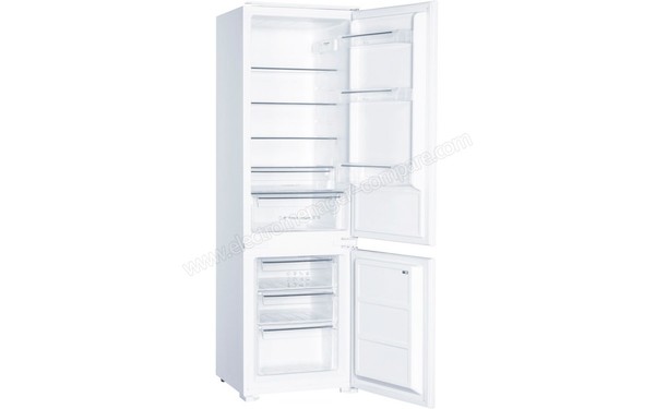 THOMSON COMBI TH178 BI A++ - Vue 3/4 gauche de l'int&eacute;rieur vide (cr&eacute;dit : Darty)