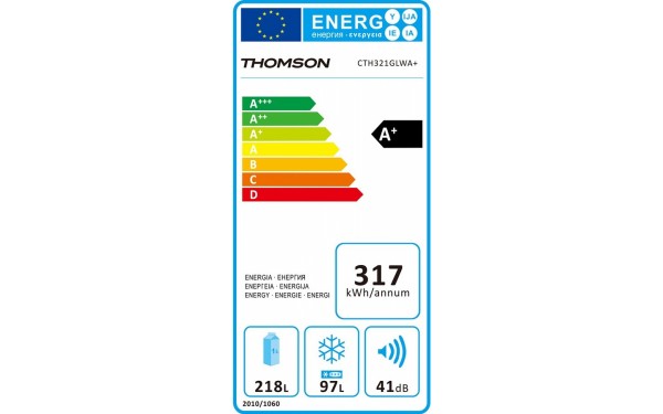 THOMSON CTH321GLWA+ - &Eacute;tiquette &eacute;nergie