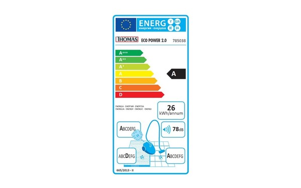THOMAS Eco Power 2.0 - &Eacute;tiquette &eacute;nergie