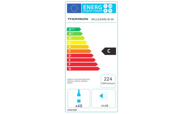 THOMSON MILLESIME BI 46 - &Eacute;tiquette &eacute;nergie