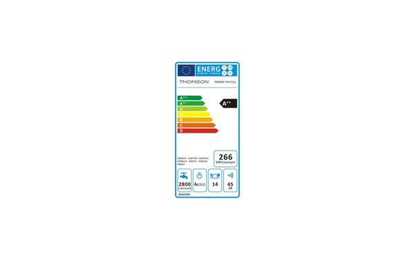 THOMSON PRIMO TH FULL - &Eacute;tiquette &eacute;nergie