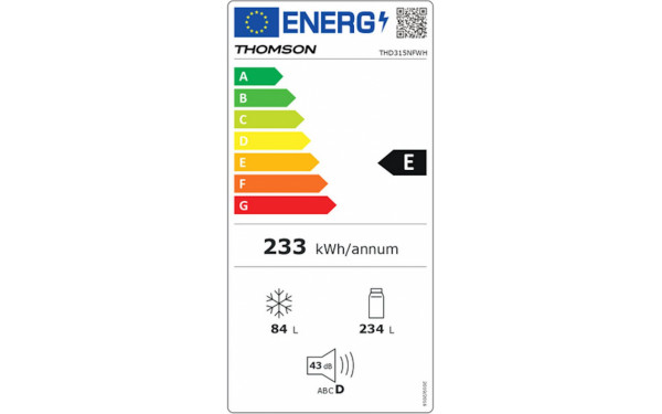 THOMSON THD315NFWH - &Eacute;tiquette &eacute;nergie v2
