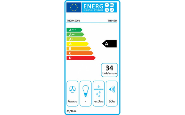 THOMSON THIH60 - &Eacute;tiquette &eacute;nergie